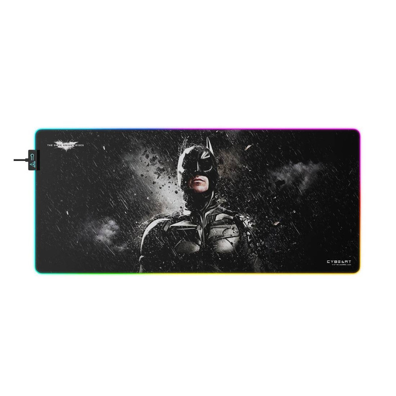 Cybeart Licensed Dark Knight Aurora XXL Gaming MousePad - Black - حصيرة فأرة